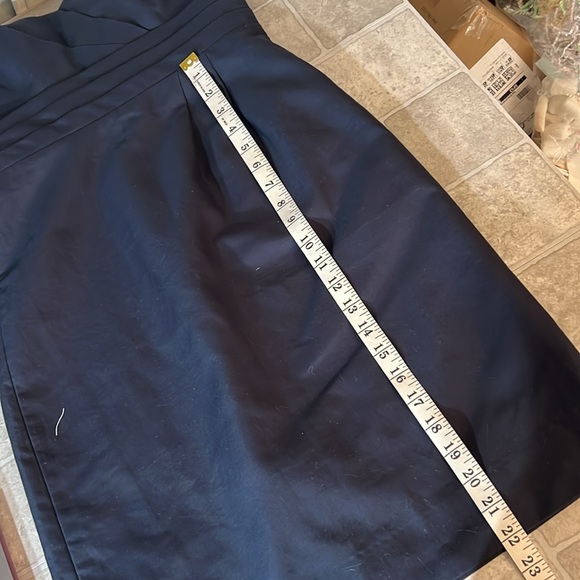 J Crew Raquel 🆕 Sleeveless Party Bridesmaid Dress Navy Blue open shoulders sz.0 - Picture 13 of 16